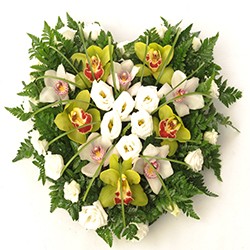 Coração de Flores para Funeral